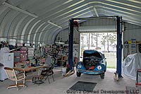 classic car storage steel building 