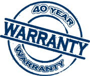 40-year rust-through perforation warranty on AZ55 Galvalume®